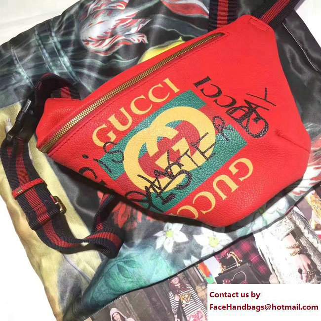 Gucci Coco Capitan Vintage Logo Belt Bag 493869 Red 2017 - Click Image to Close