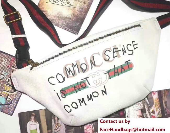 Gucci Coco Capitan Vintage Logo Belt Bag 493869 White 2017