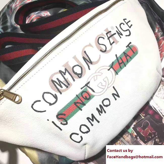 Gucci Coco Capitan Vintage Logo Belt Bag 493869 White 2017