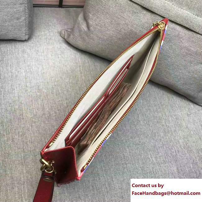 Gucci Courrier Pouch Clutch Bag 473915 GG Supreme Red 2017 - Click Image to Close