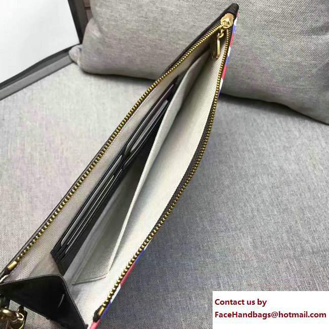 Gucci Courrier Pouch Clutch Bag 473915 Leather Black 2017 - Click Image to Close