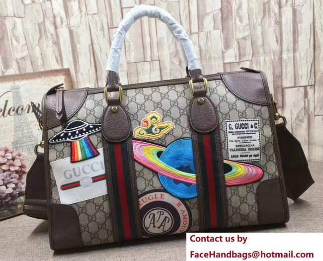 Gucci Courrier Soft GG Supreme Duffle Medium Bag 459311 2017 - Click Image to Close