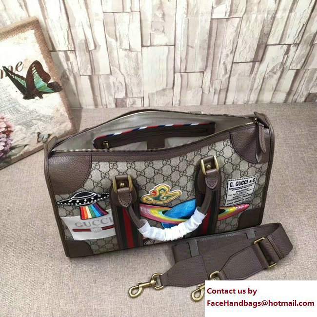 Gucci Courrier Soft GG Supreme Duffle Medium Bag 459311 2017 - Click Image to Close