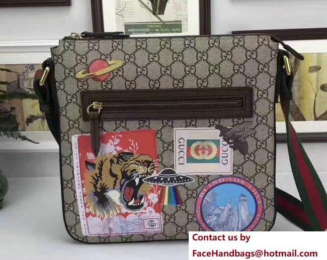 Gucci Courrier Soft GG Supreme Messenger Medium Bag 406408 2017 - Click Image to Close