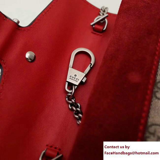 Gucci Dionysus Chain Super Mini Bag 476432 GG Red Blooms 2017 - Click Image to Close