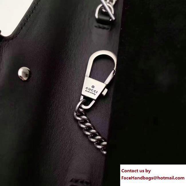 Gucci Dionysus Chain Super Mini Bag 476432 GG Red Blooms Black 2017 - Click Image to Close