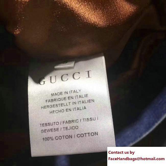 Gucci Flower Embroidered Denim Jacket 475024 Modern 2017