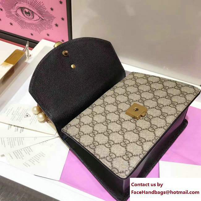 Gucci Fox Head Broche Top Handle Mini Bag 466428 GG Supreme 2017
