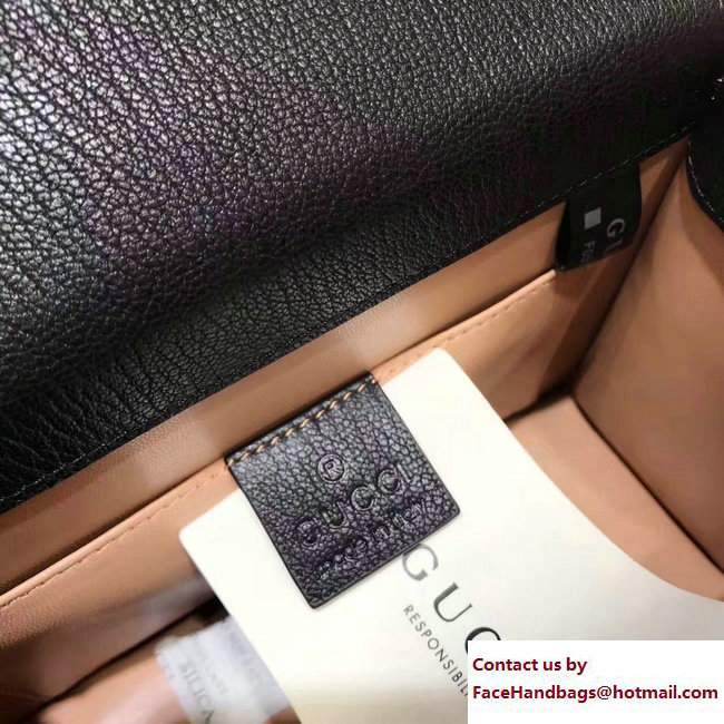 Gucci Fox Head Broche Top Handle Mini Bag 466428 Snakeskin 2017
