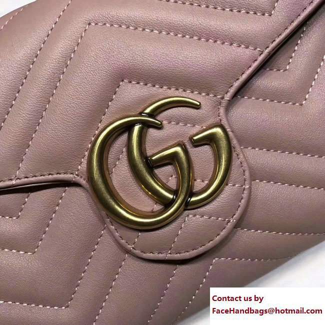 Gucci GG Marmont Matelasse Chevron Mini Bag 474575 Nude 2017 - Click Image to Close
