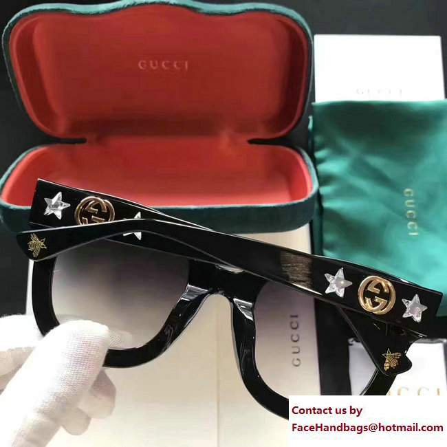 Gucci GG Star and Bee Sunglasses 01 2017 - Click Image to Close