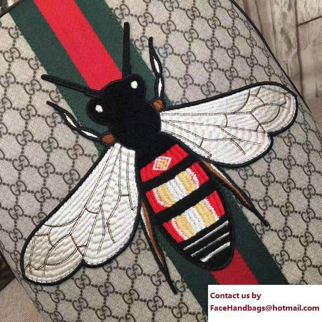 Gucci GG Supreme Backpack Bag 419584 Web Bee 2017