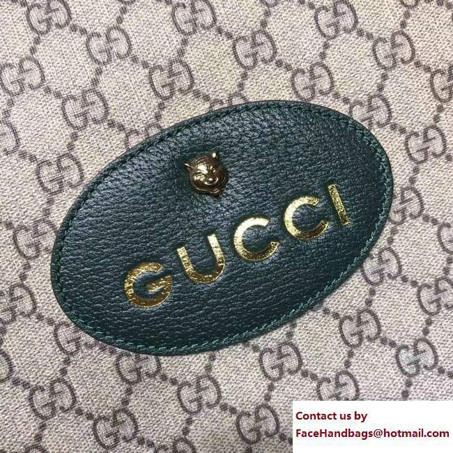 Gucci GG Supreme Drawstring Backpack Bag 473872 Green 2017