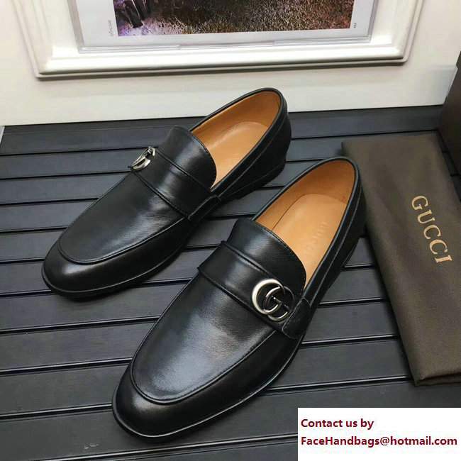Gucci Leather Men's Loafer with GG 450853 - Click Image to Close