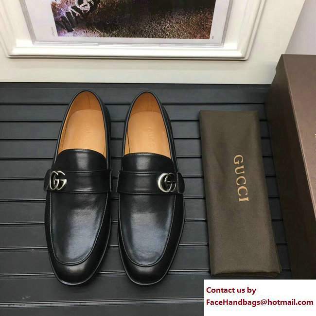 Gucci Leather Men's Loafer with GG 450853