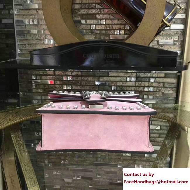 Gucci Mini Dionysus Crystal Suede Shoulder Bag 421970 Pink 2017