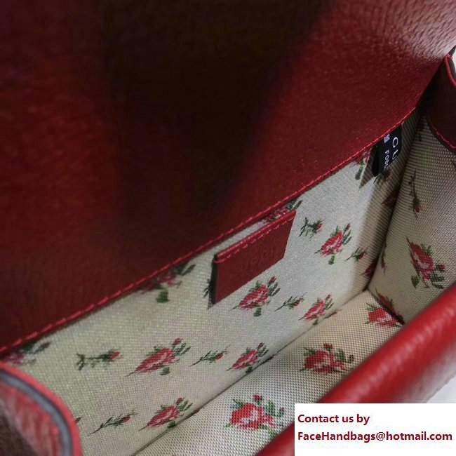Gucci Mini Dionysus Web Leather Shoulder Bag 421970 Red 2017
