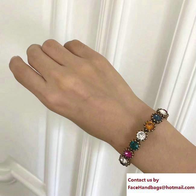 Gucci Multicolor Crystal Bracelet - Click Image to Close