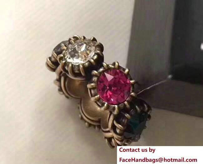 Gucci Multicolor Crystal Ring - Click Image to Close