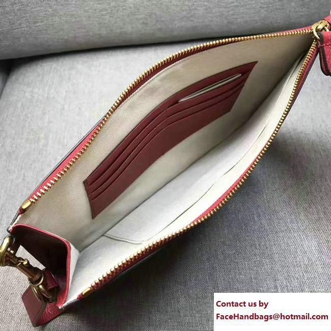 Gucci Neo Vintage GG Supreme Pouch Clutch Bag 473956 Red 2017 - Click Image to Close