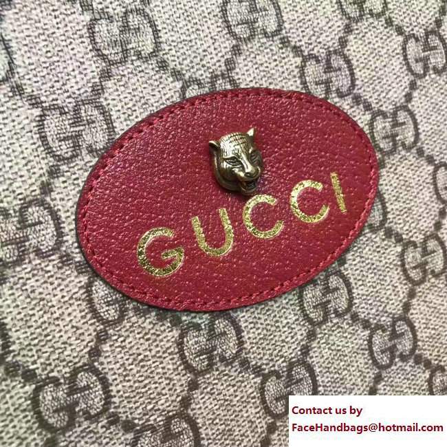 Gucci Neo Vintage GG Supreme Pouch Clutch Bag 473956 Red 2017