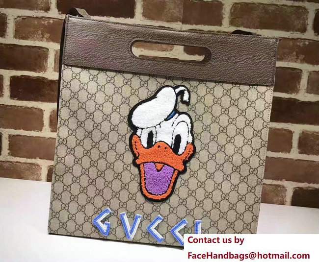 Gucci Soft GG Supreme Tote Bag 463491 Donald Duck 2017 - Click Image to Close
