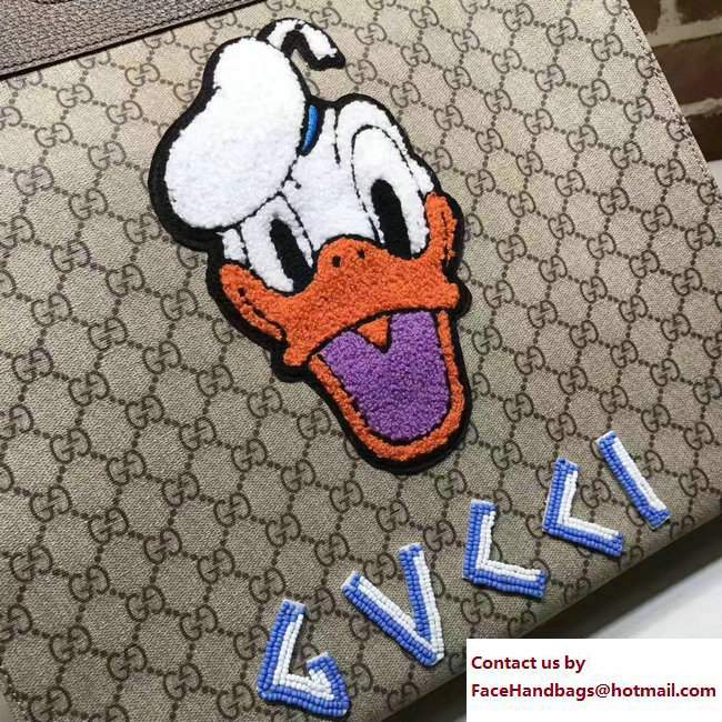 Gucci Soft GG Supreme Tote Bag 463491 Donald Duck 2017 - Click Image to Close