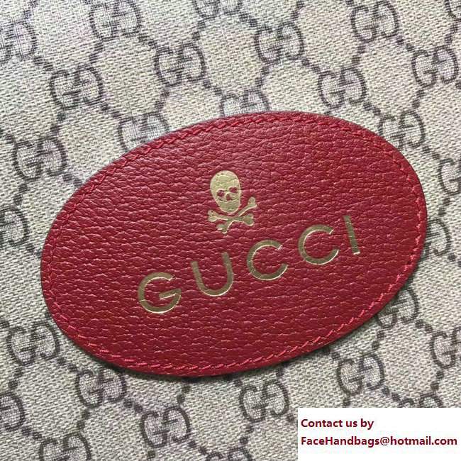 Gucci Soft GG Supreme Tote Bag 463491 Red 2017 - Click Image to Close