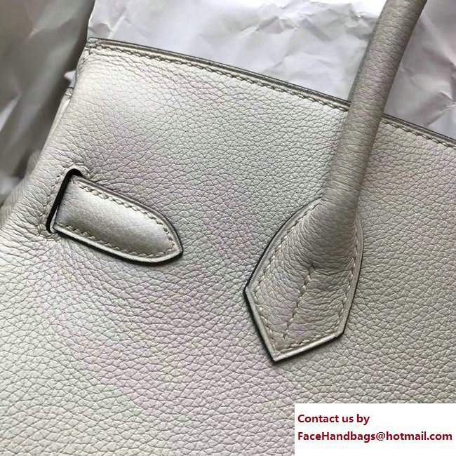 Hermes Birkin 30/35 Bag in Original Togo Leather Bag MouetteGray