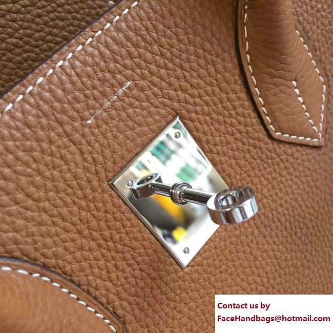 Hermes Clemence Leather Birkin 25/30/35cm Bag Khaki with Silver Hardware - Click Image to Close