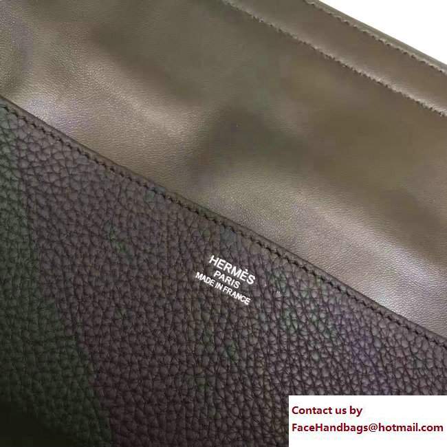 Hermes Halzan Tote Bag in Original Togo Leather Black