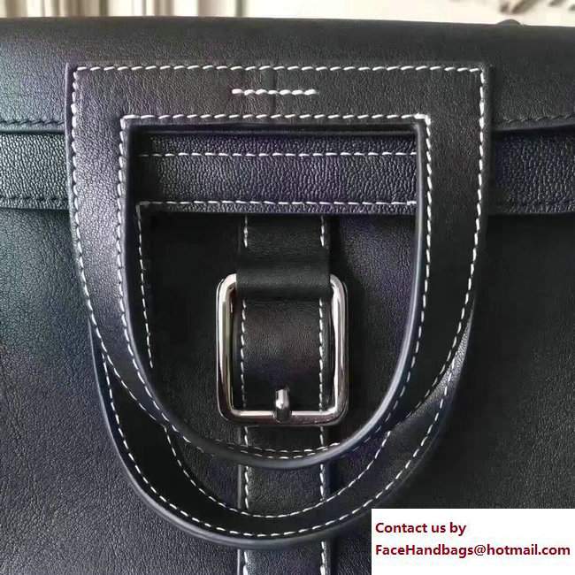 Hermes Mini Halzan Tote Bag in Original Swift Leather Black