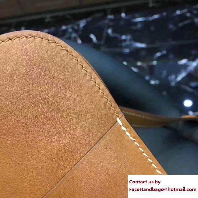 Hermes Mini Halzan Tote Bag in Original Swift Leather Khaki