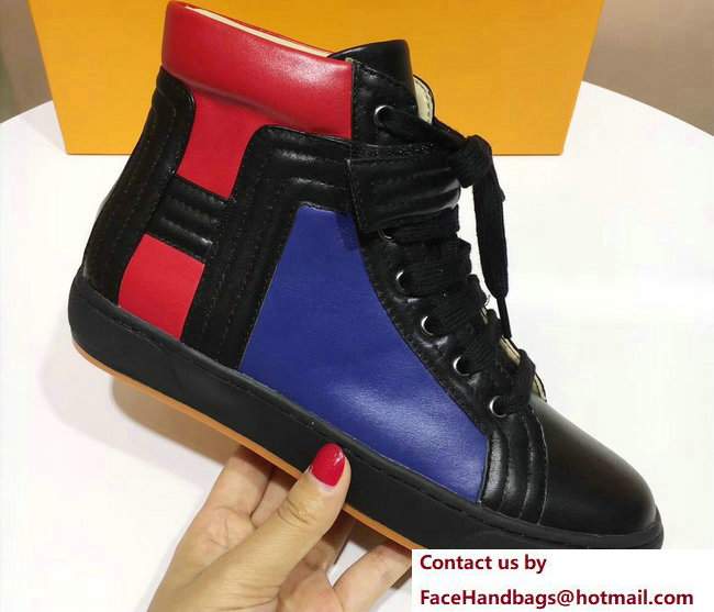 Hermes Player Sneakers Black/Red/Blue 2017