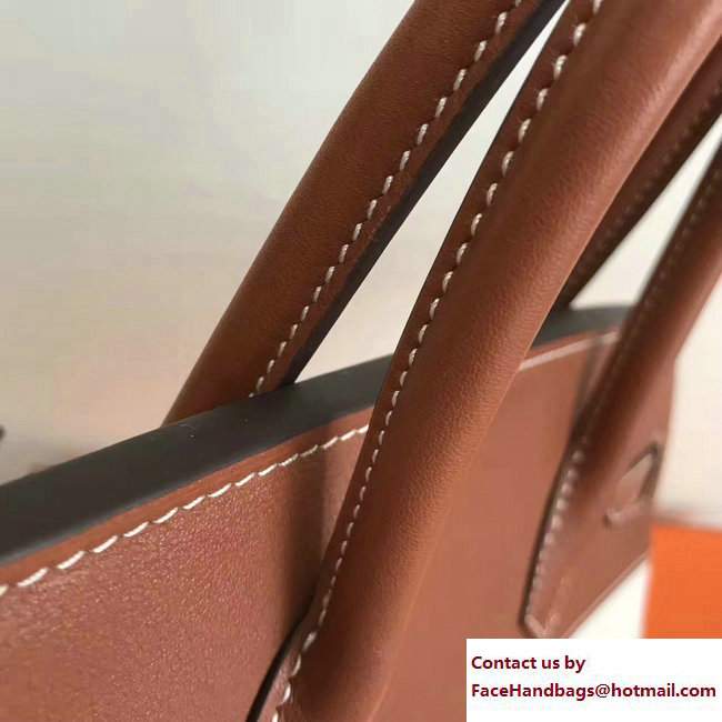 Hermes Swift Leather/Canvas Birkin 35cm Bag