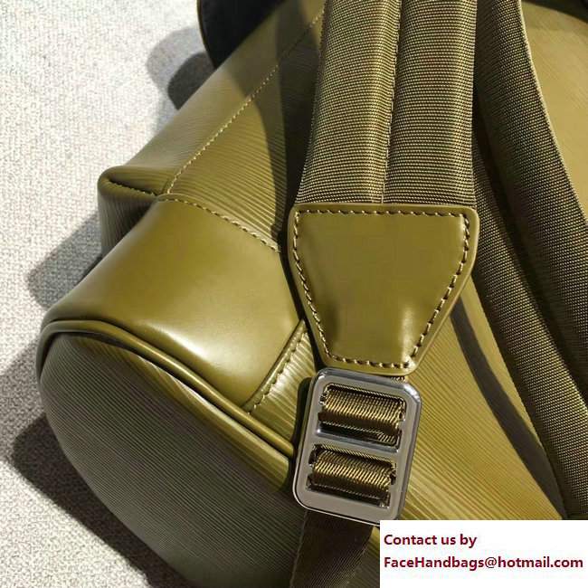 Louis Vuitton Epi Leather Supreme Christopher PM Backpack Olive Green 2017 - Click Image to Close