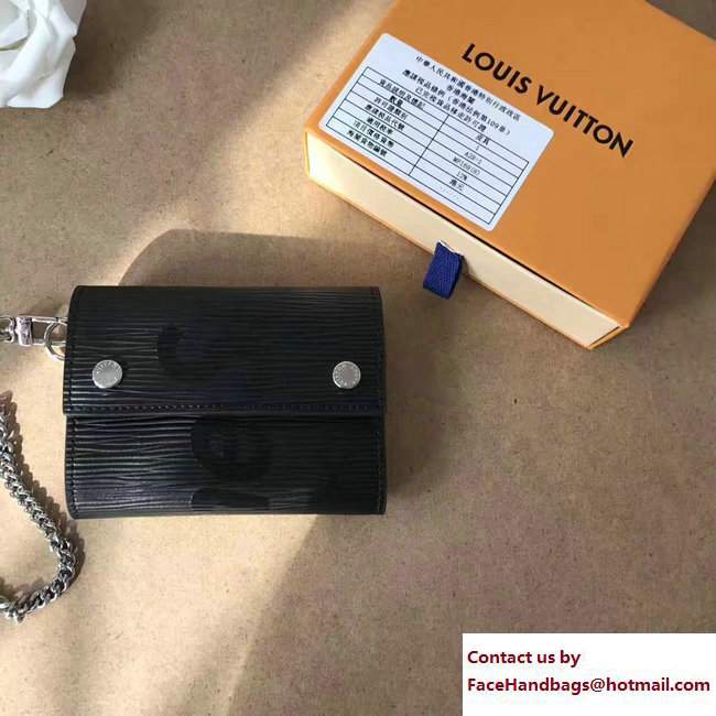 Louis Vuitton Epi Leather Supreme Key Chain Wallet Black 2017 - Click Image to Close
