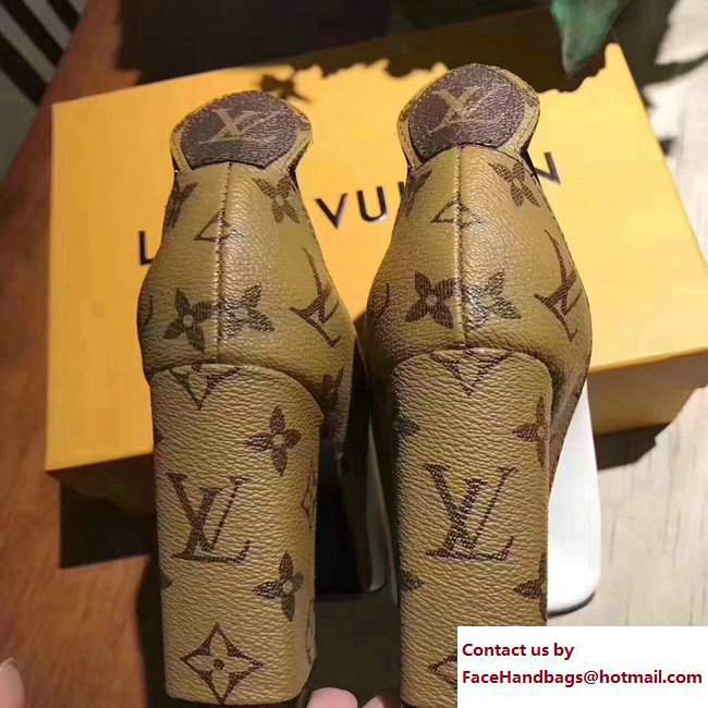Louis Vuitton Heel 9.5cm Gamble Diva Pumps White 2017 - Click Image to Close