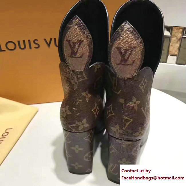 Louis Vuitton Heel 9.5cm Rodeo Queen Ankle Boots 1A2VJM 2017