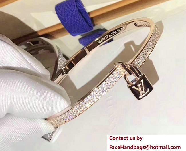 Louis Vuitton Lockit Bracelet Pink Gold