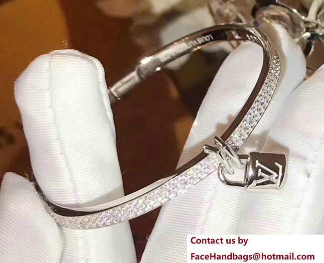 Louis Vuitton Lockit Bracelet Silver - Click Image to Close