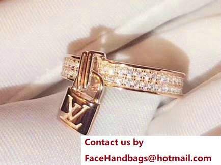 Louis Vuitton Lockit Ring Pink Gold