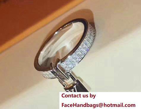 Louis Vuitton Lockit Ring Silver