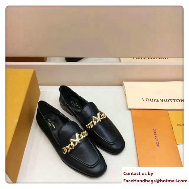 Louis Vuitton Prime Time Loafers Black 2017