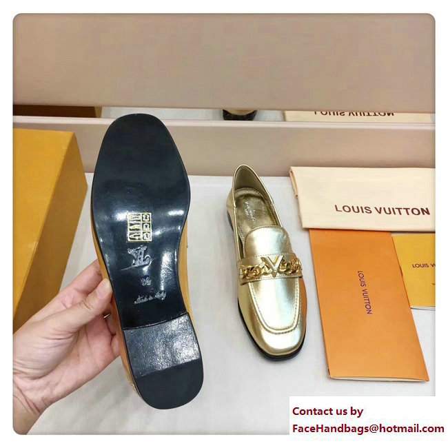 Louis Vuitton Prime Time Loafers Gold 2017