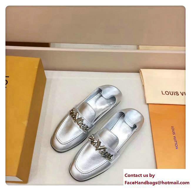 Louis Vuitton Prime Time Loafers Silver 2017 - Click Image to Close