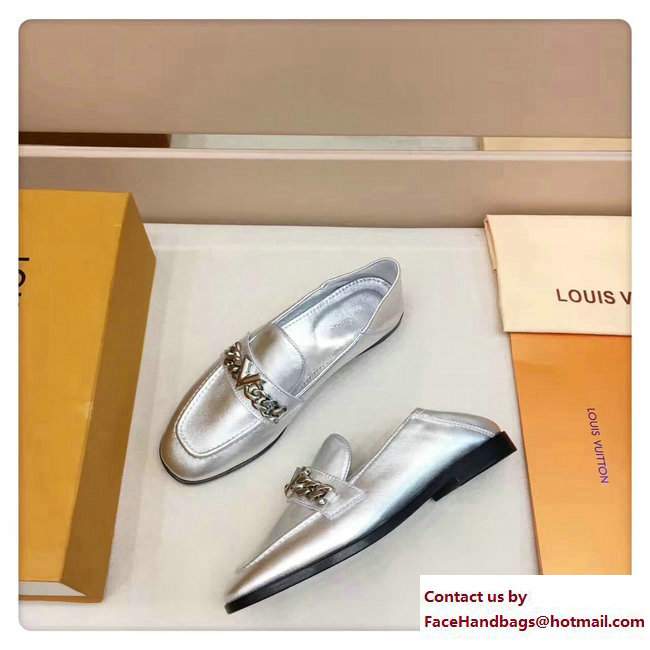 Louis Vuitton Prime Time Loafers Silver 2017