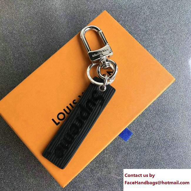 Louis Vuitton Supreme Keychain Black 2017 - Click Image to Close