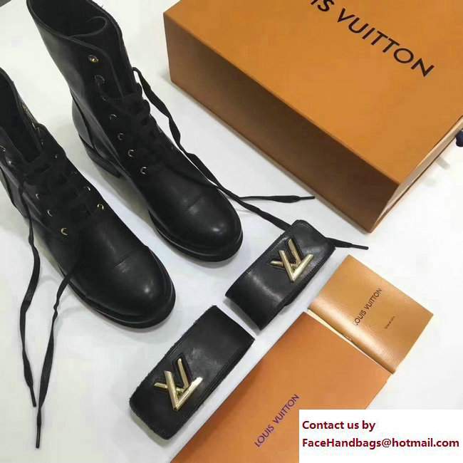 Louis Vuitton Wonderland Ranger Ankle Boots 1A1IY6 Black 2017 - Click Image to Close