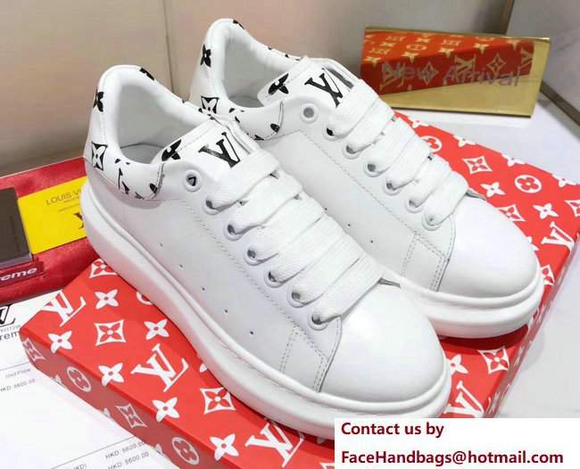Louis Vuitton x Supreme Lovers Sneakers White 2017 - Click Image to Close